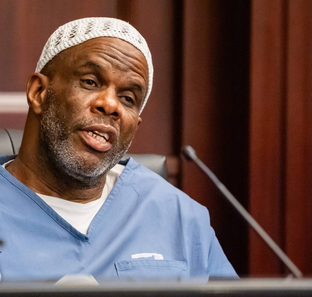 Charles Jones testifying at an evidentiary hearing.