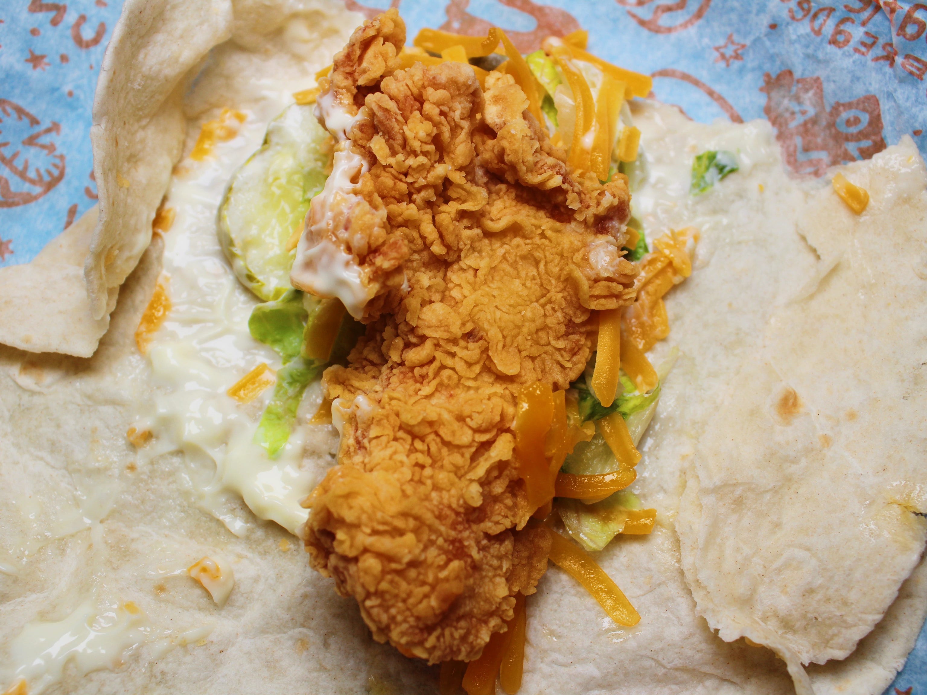 popeyes classic chicken wrap
