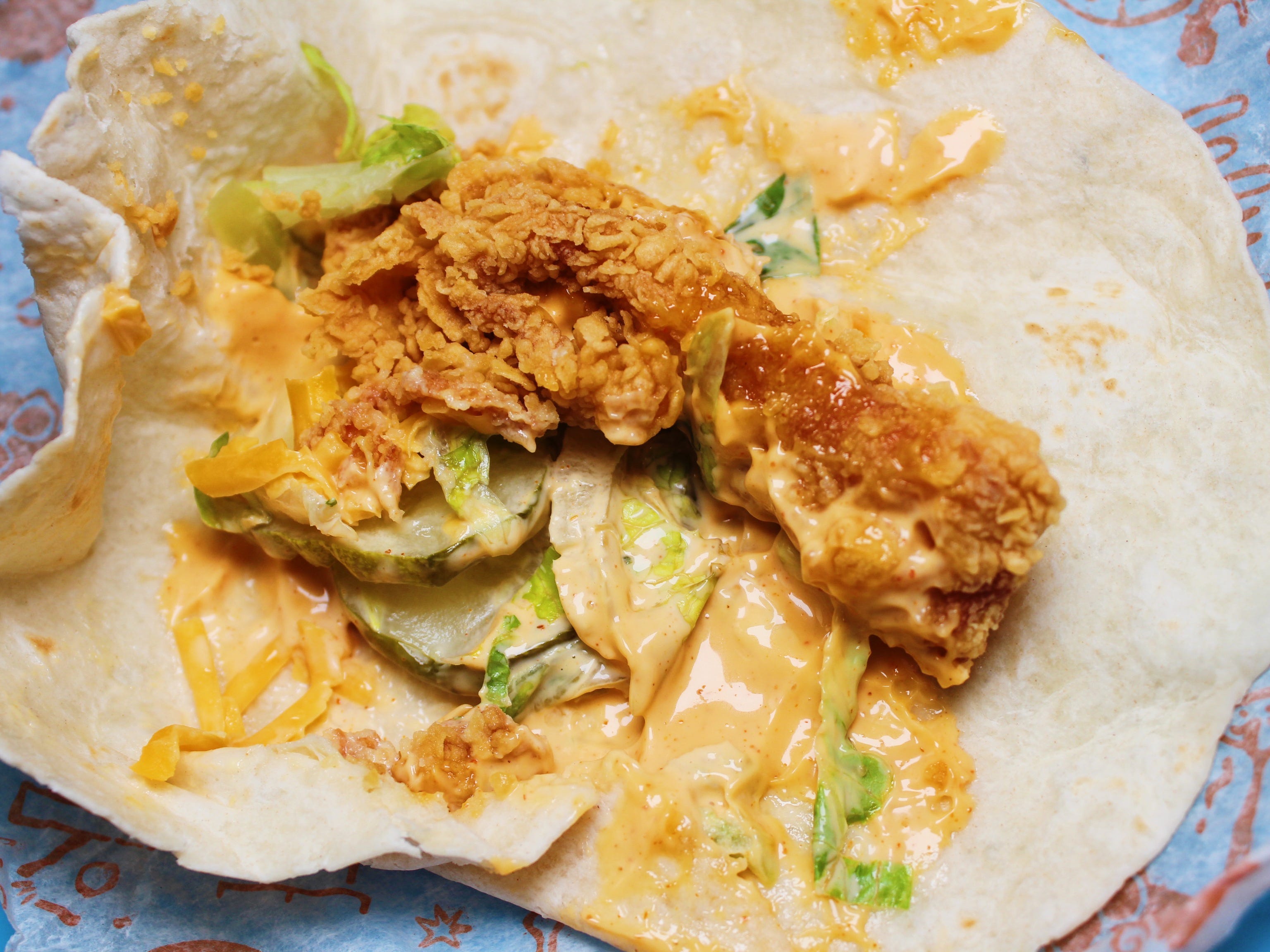 popeyes spicy chicken wrap