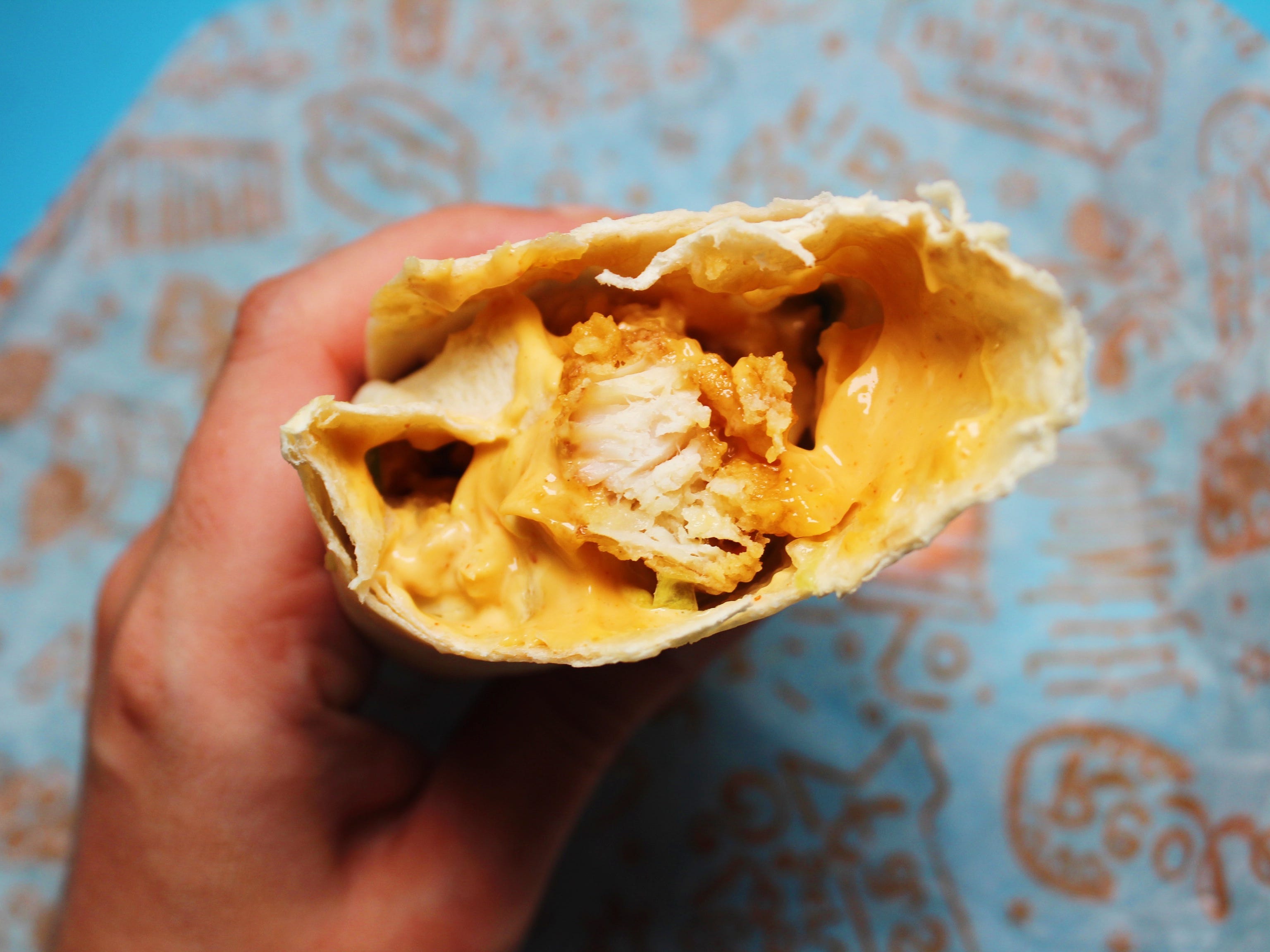 popeyes spicy chicken wrap