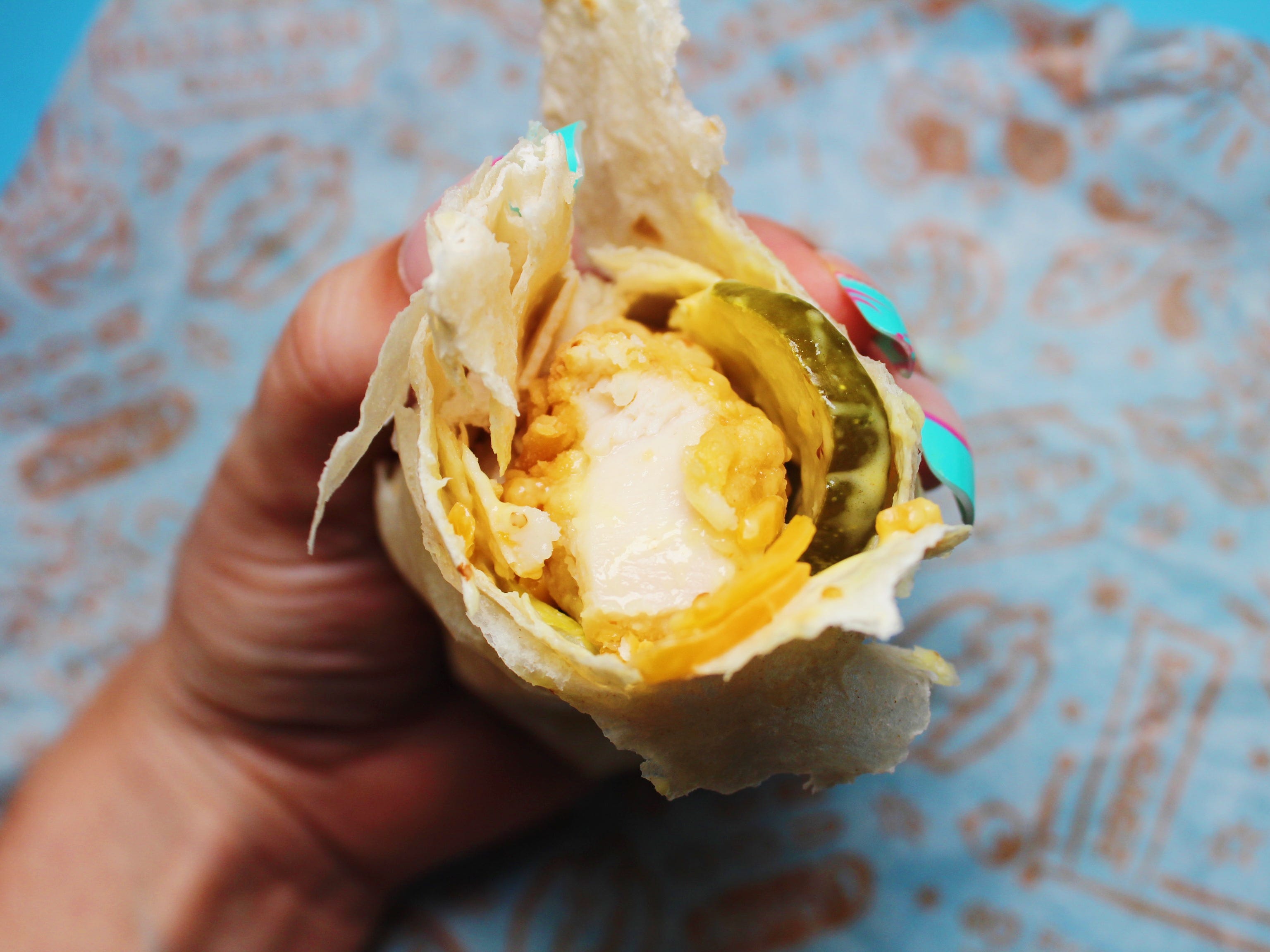 popeyes honey mustard chicken wrap