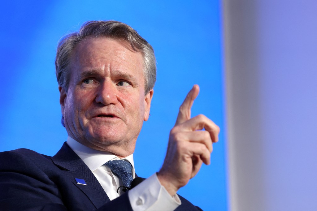 Brian Moynihan speaking at a conference.