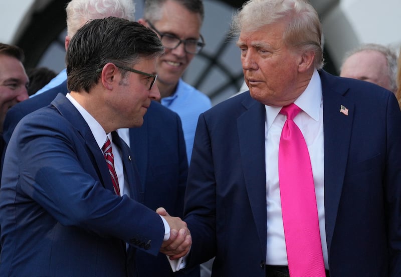 Johnson said he trusts Trump to handle the Epstein matter, and that the White House is 