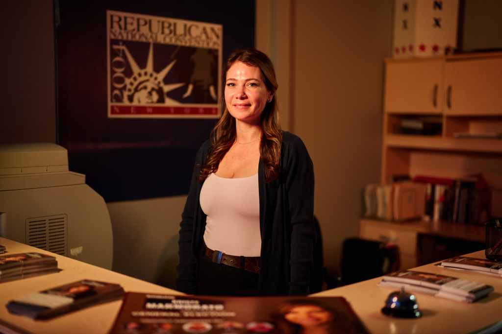Portrait of Republican Kristy Marmorato.