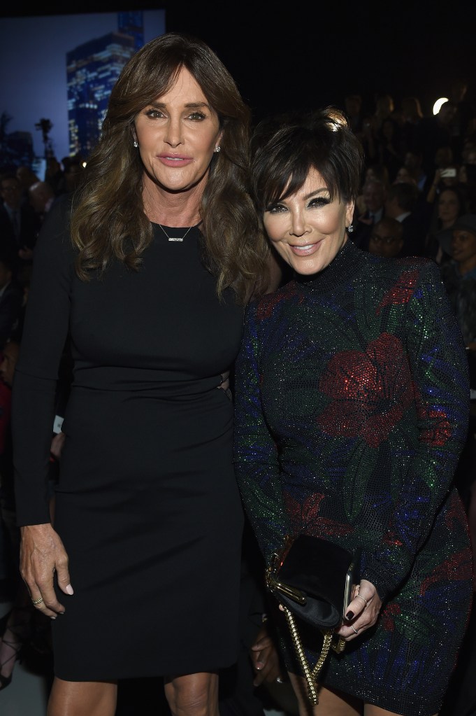 Caitlyn and Kris Jenner smiling.