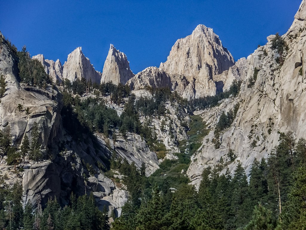 Mount Whitney summit, southern terminus of the John Muir Trail.