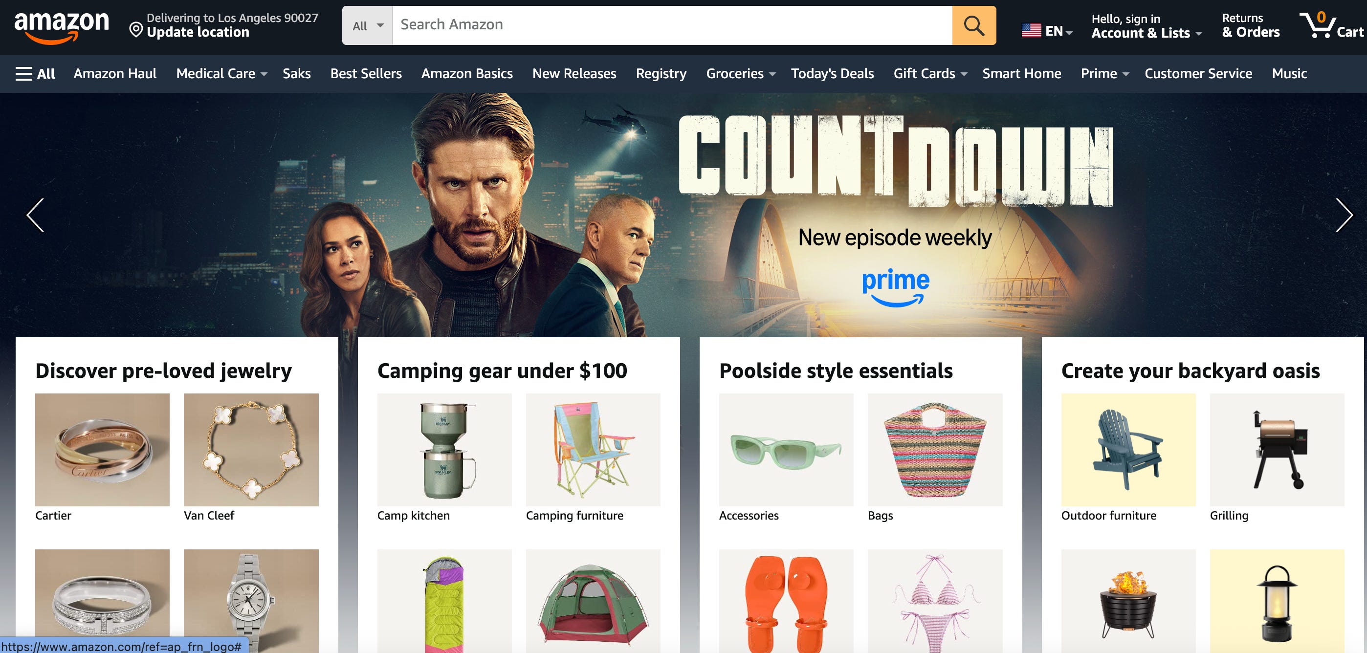 Amazon.com homepage