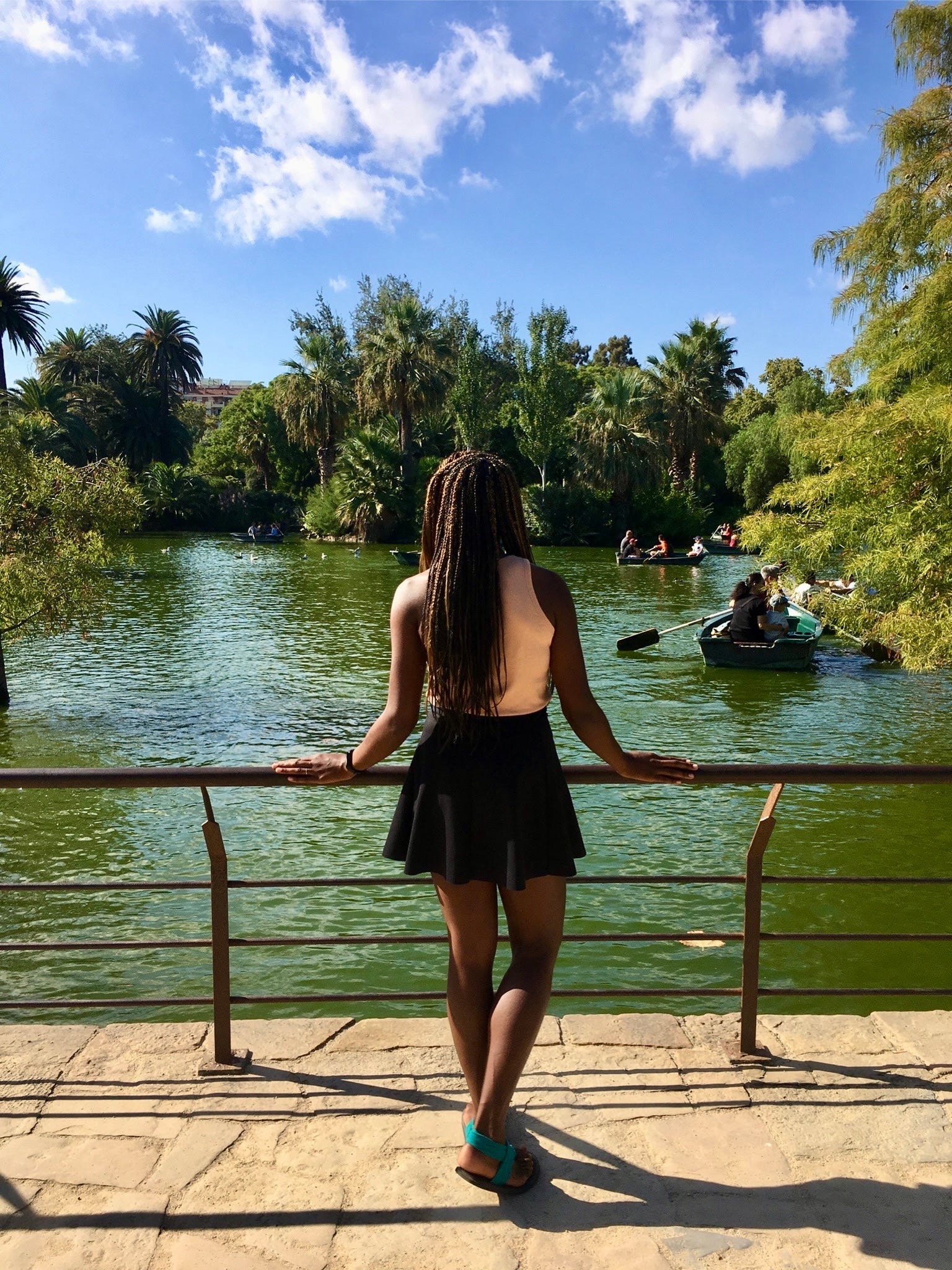 Ciara Turner-Ewert in park in Barcelona