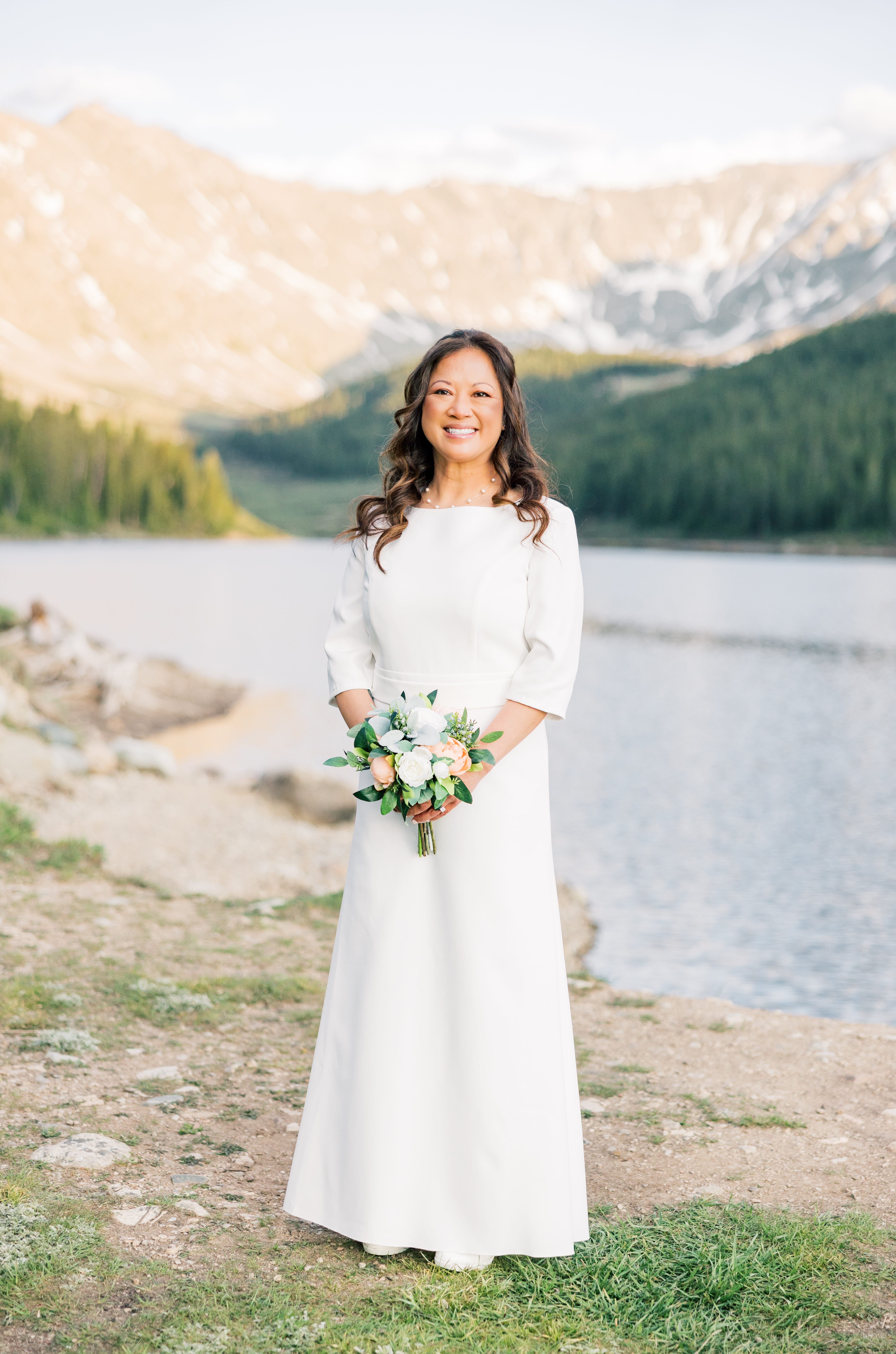 Kate Agathon in her wedding dress