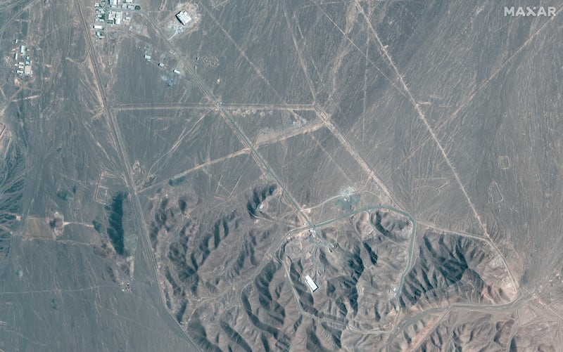 A satellite image shows an overview of the Fordow fuel enrichment facility, near Qom, Iran June 20, 2025.
