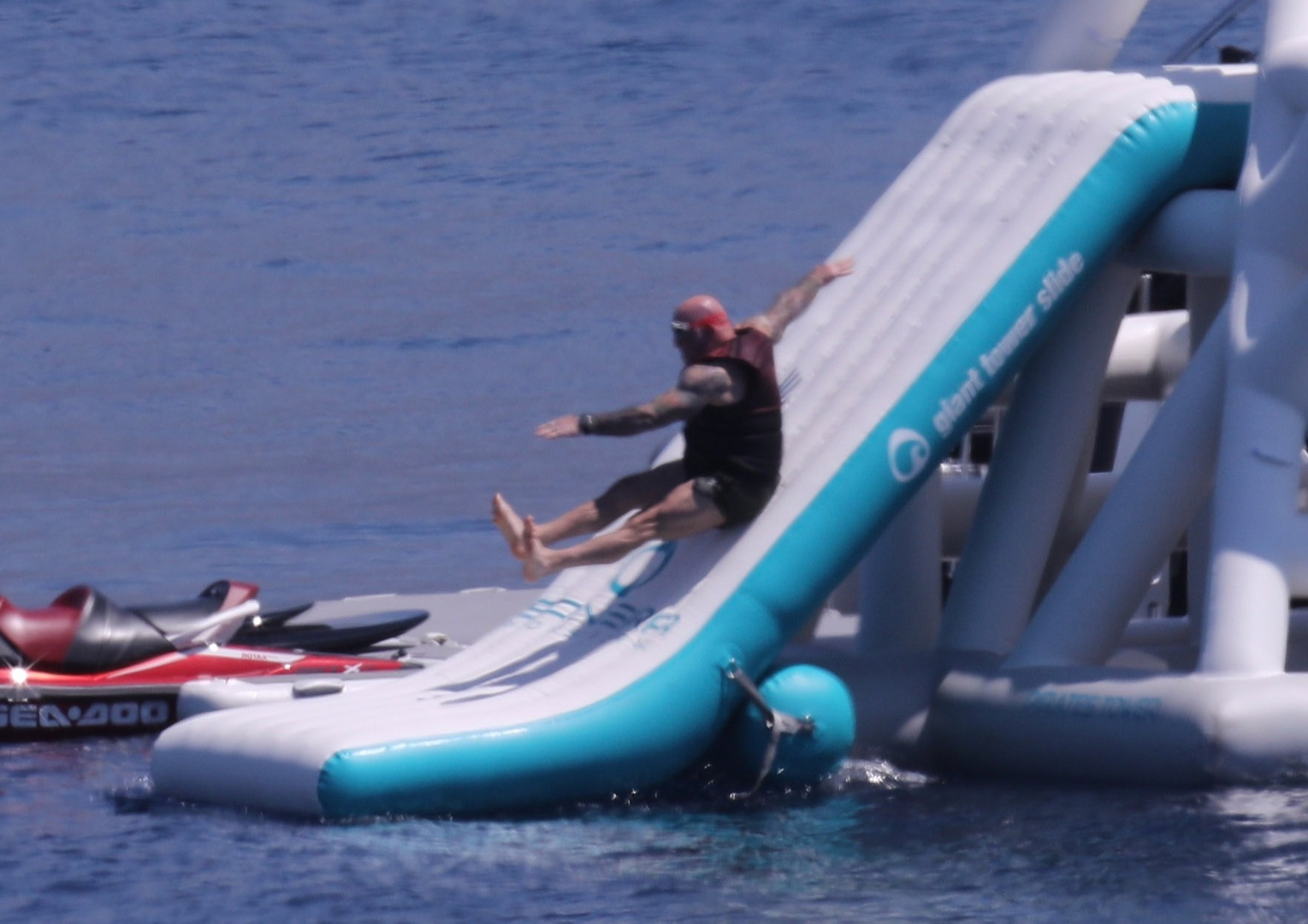 Joe Rogan and his family on a yacht vacation near Croatia in July 2025