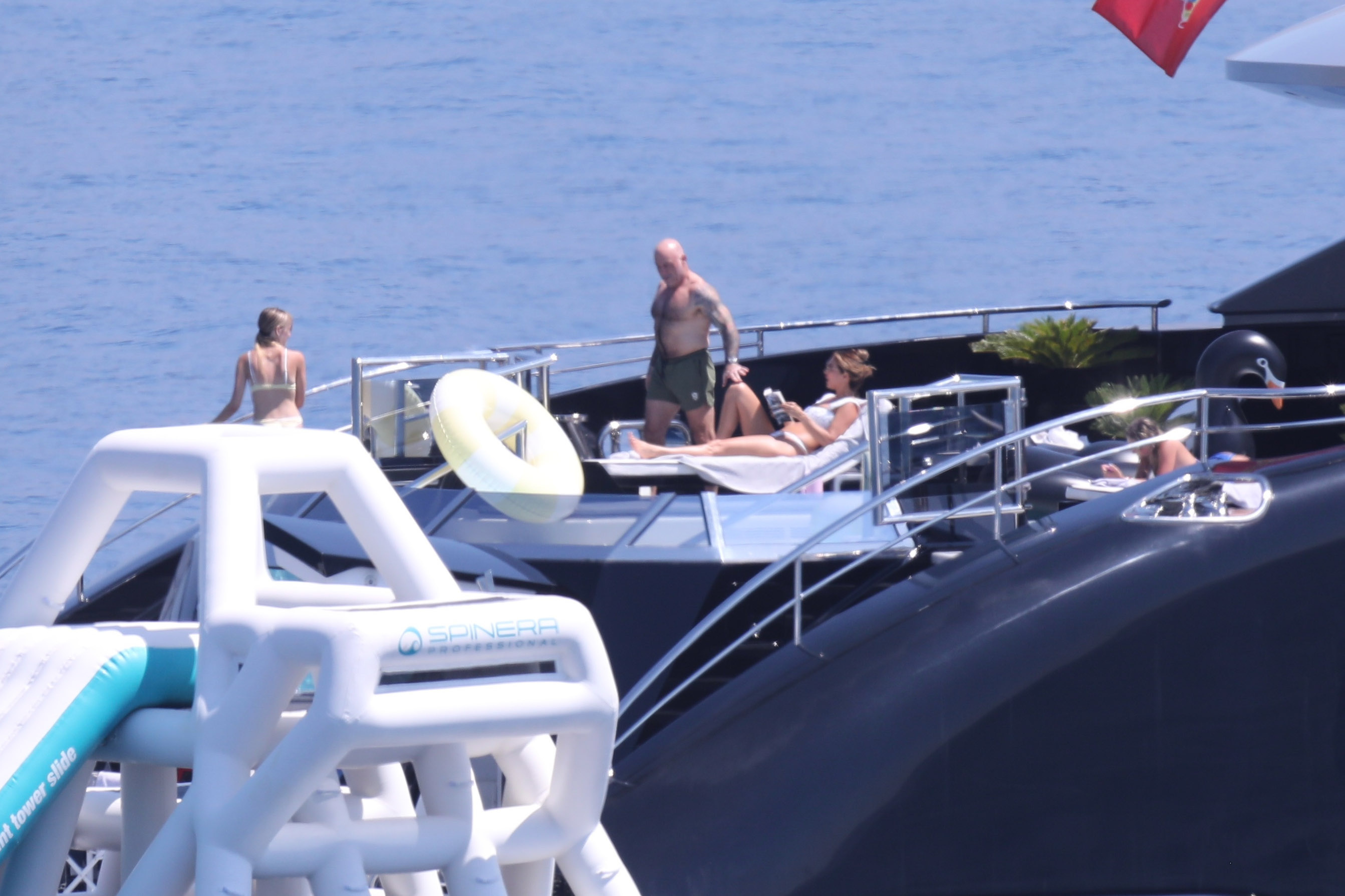 Joe Rogan and his family on a yacht vacation near Croatia in July 2025