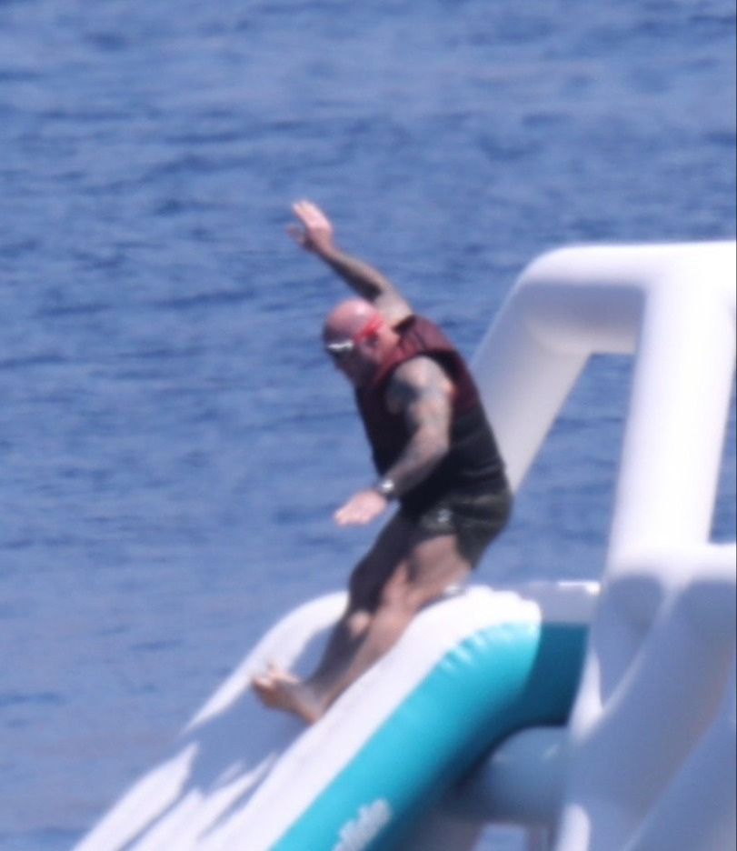Joe Rogan and his family on a yacht vacation near Croatia in July 2025