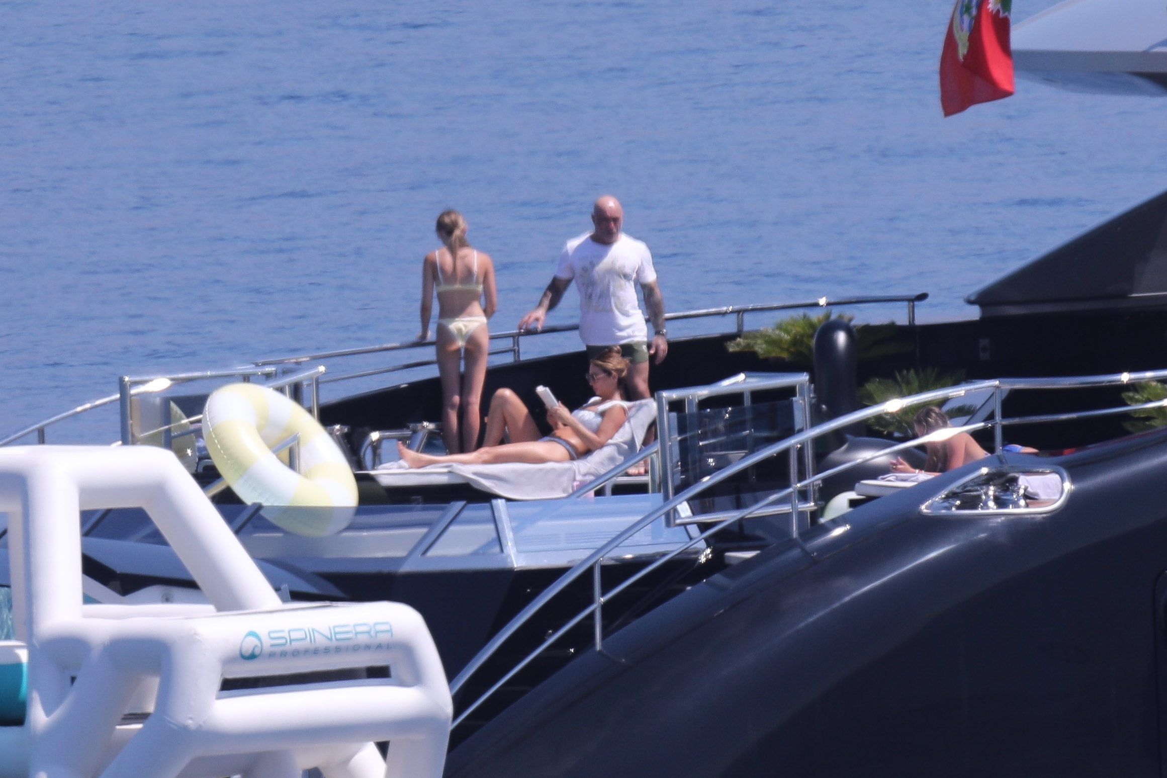 Joe Rogan and his family on a yacht vacation near Croatia in July 2025