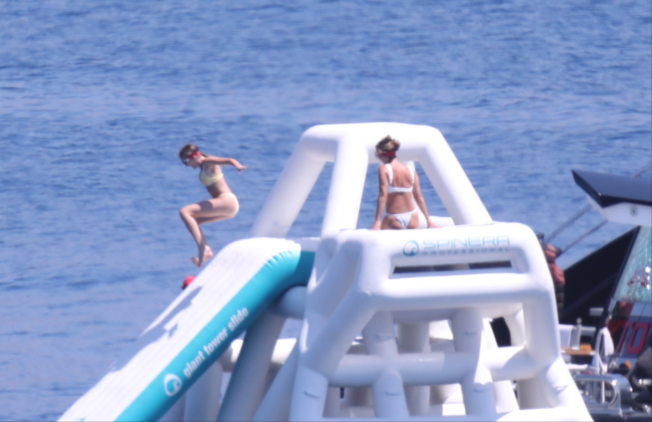 Joe Rogan and his family on a yacht vacation near Croatia in July 2025