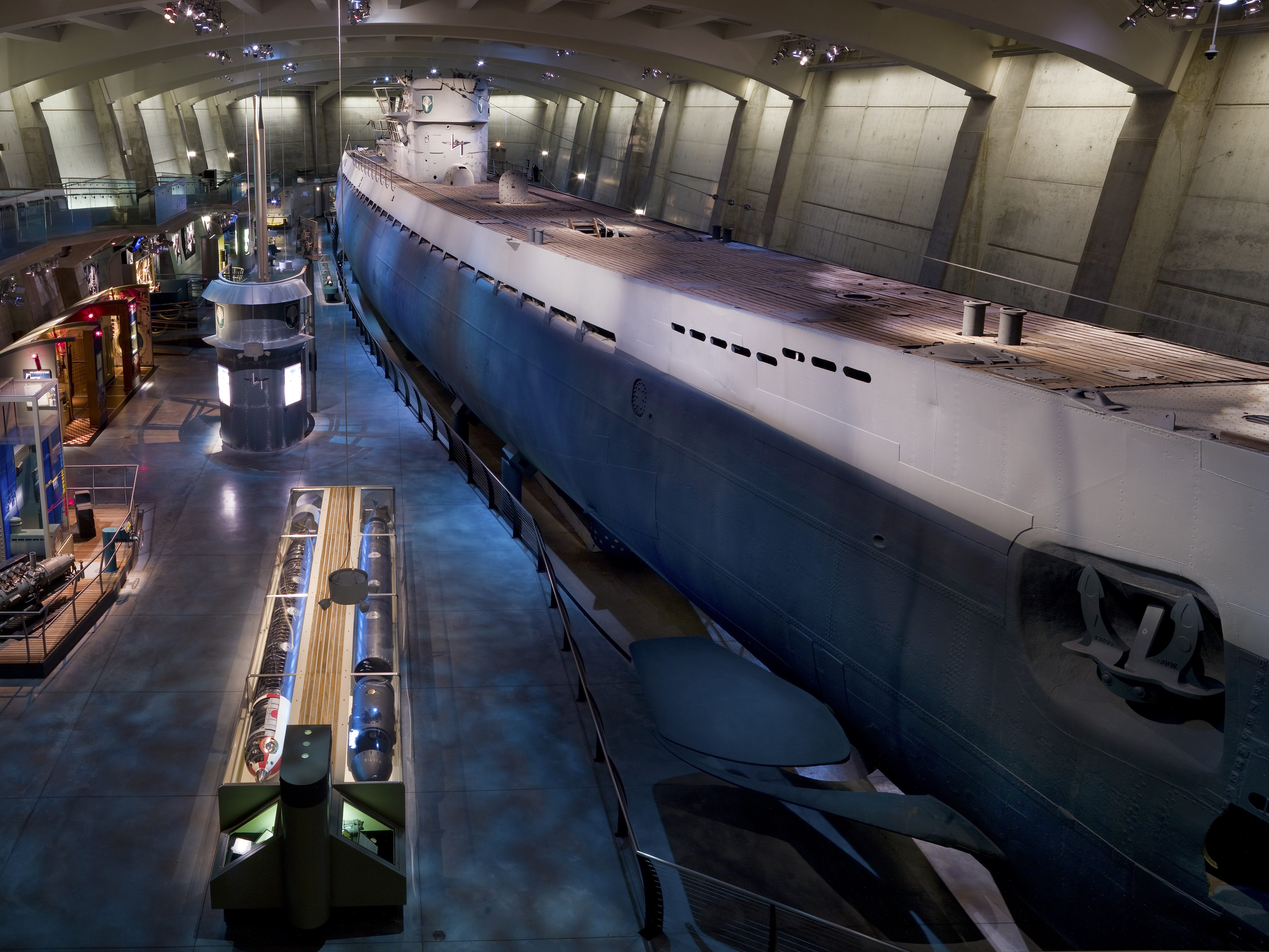 The U-505 in The U-505 in Chicago's Griffin Museum of Science and Industry.