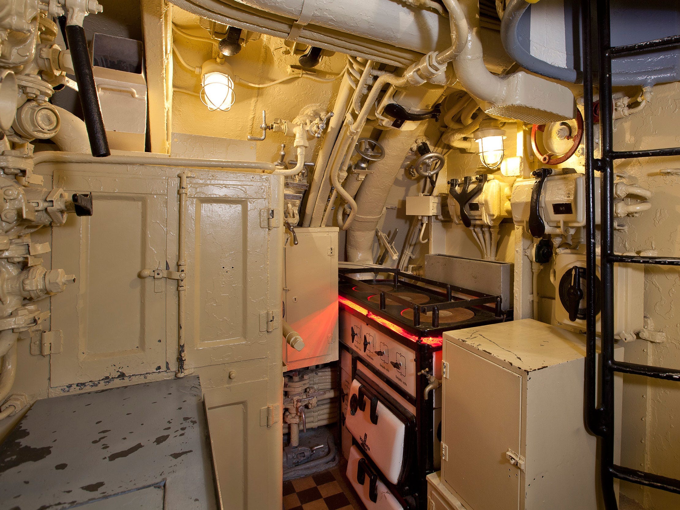 The galley in U-505.