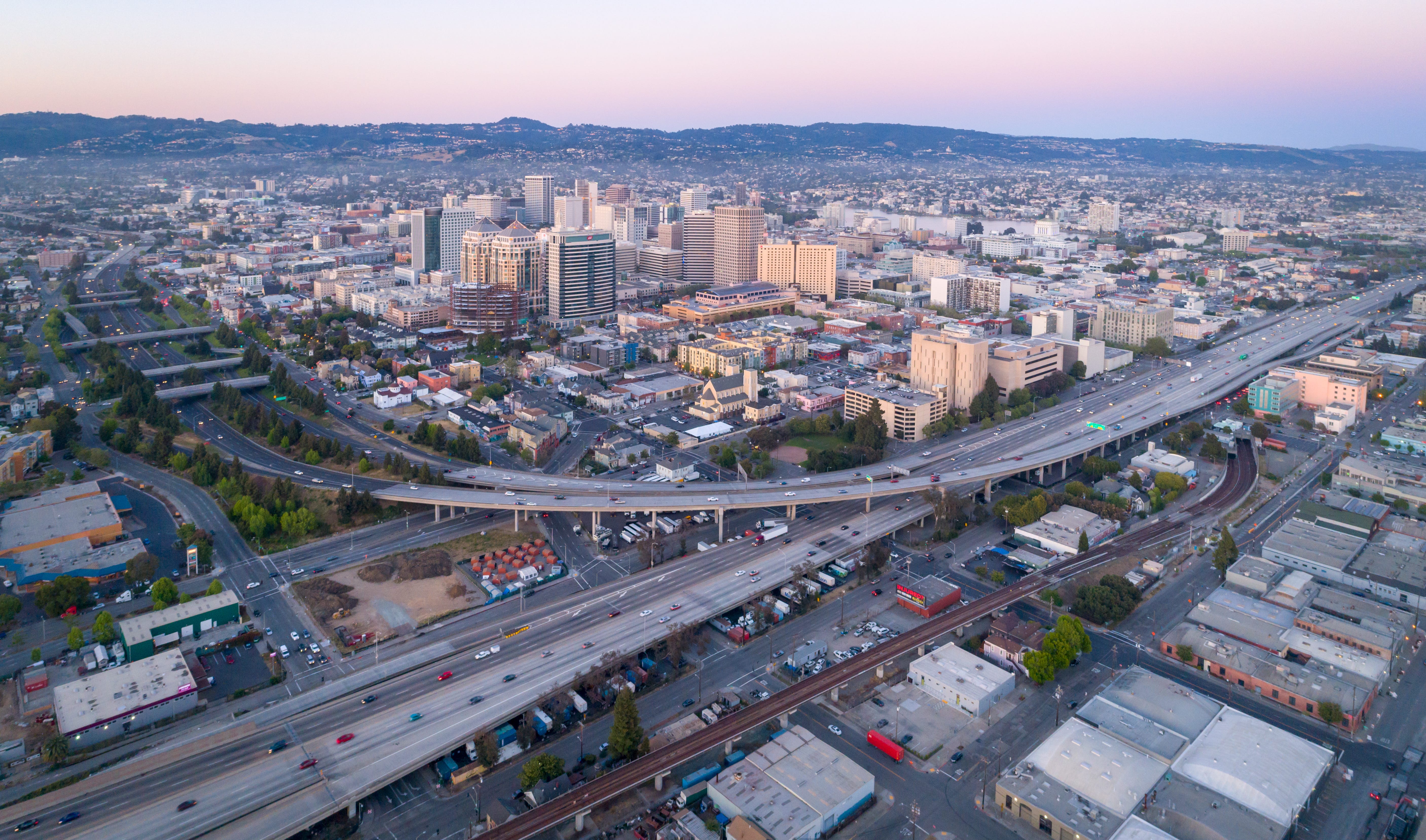 Oakland, California city skyline