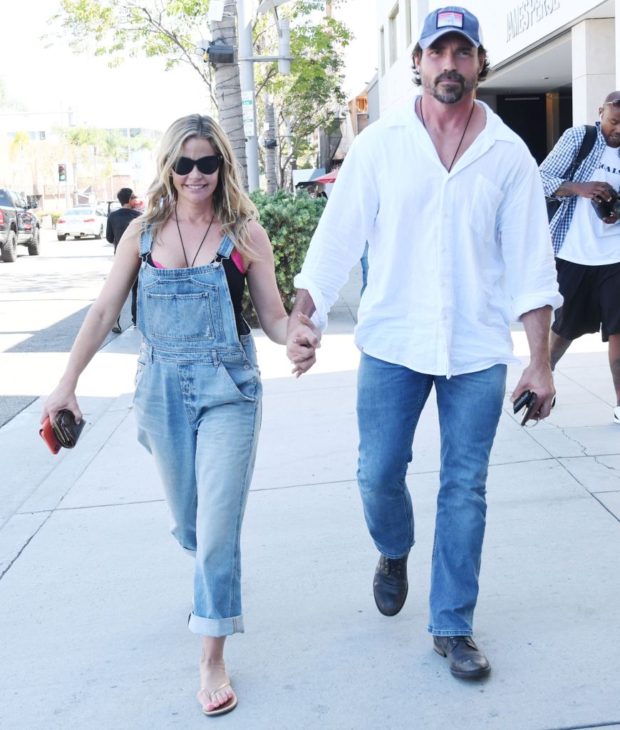 Denise Richards and Aaron Phypers in August 2019 in Los Angeles