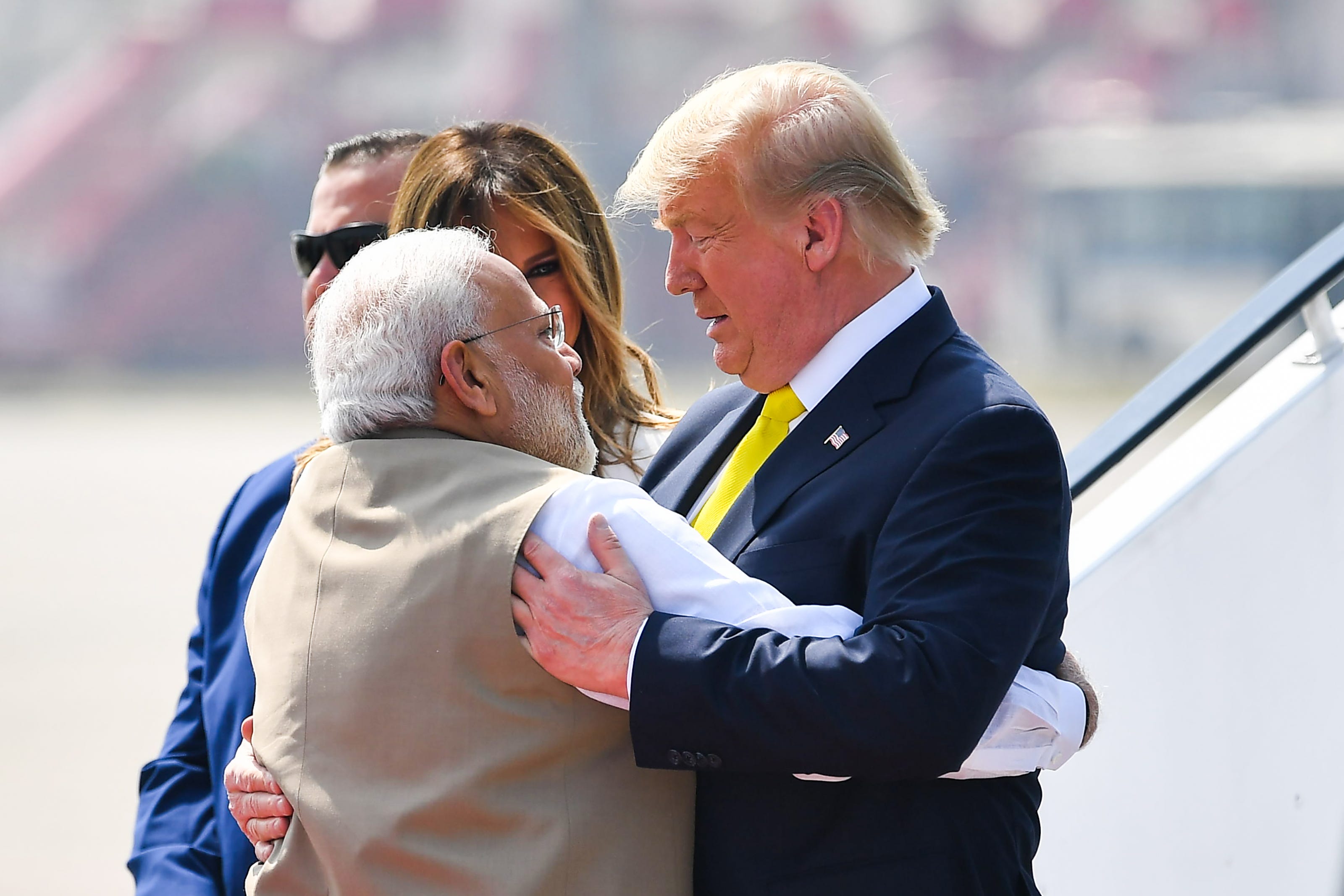 Donald Trump Melania Trump Narendra Modi India tour
