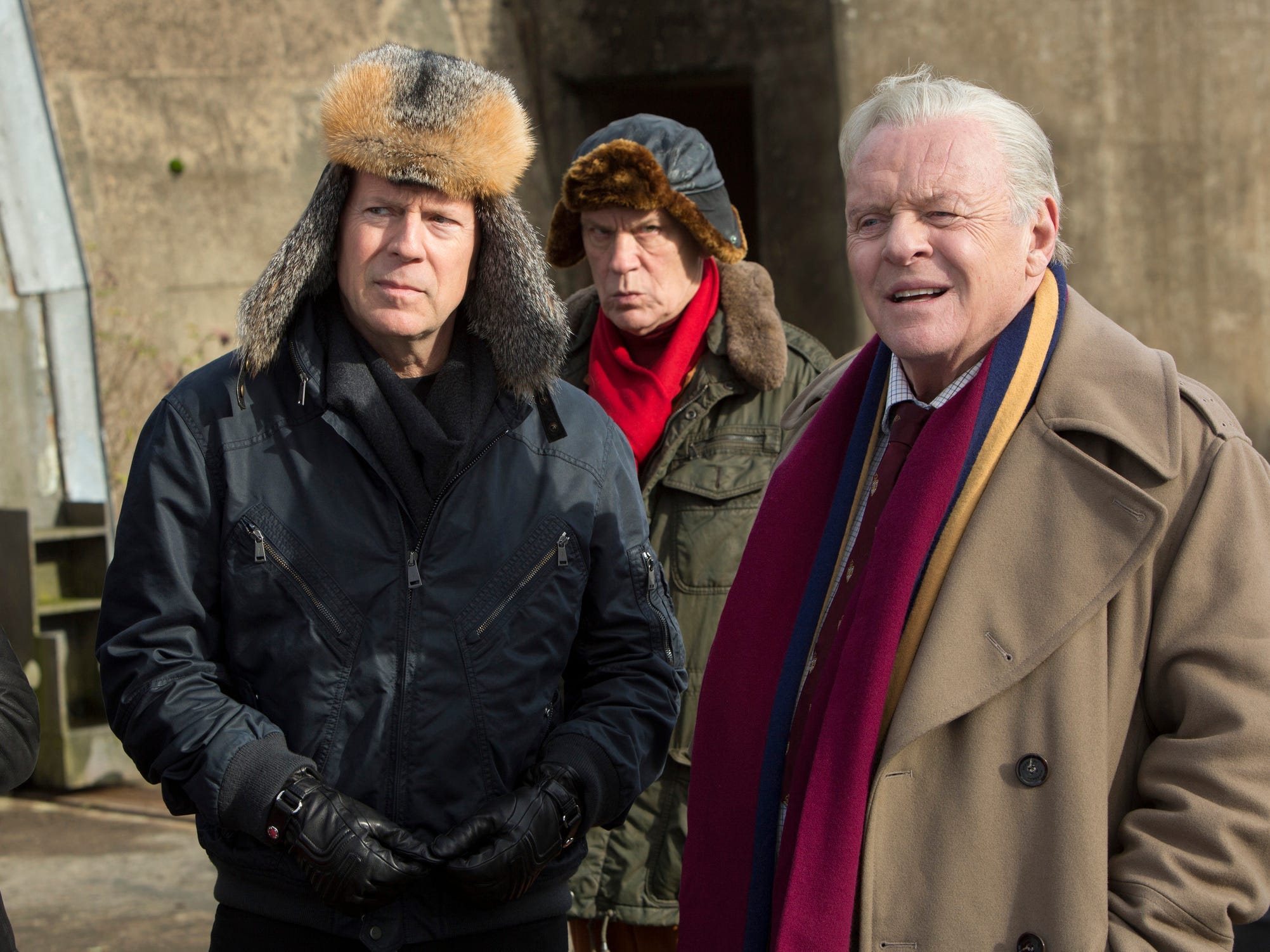 bruce willis, john malkovich, and anthony hopkins in red 2