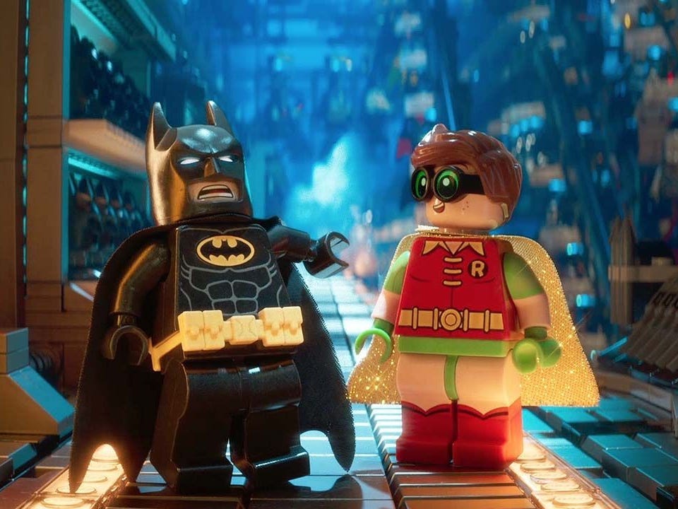 batman and robin in the lego batman movie