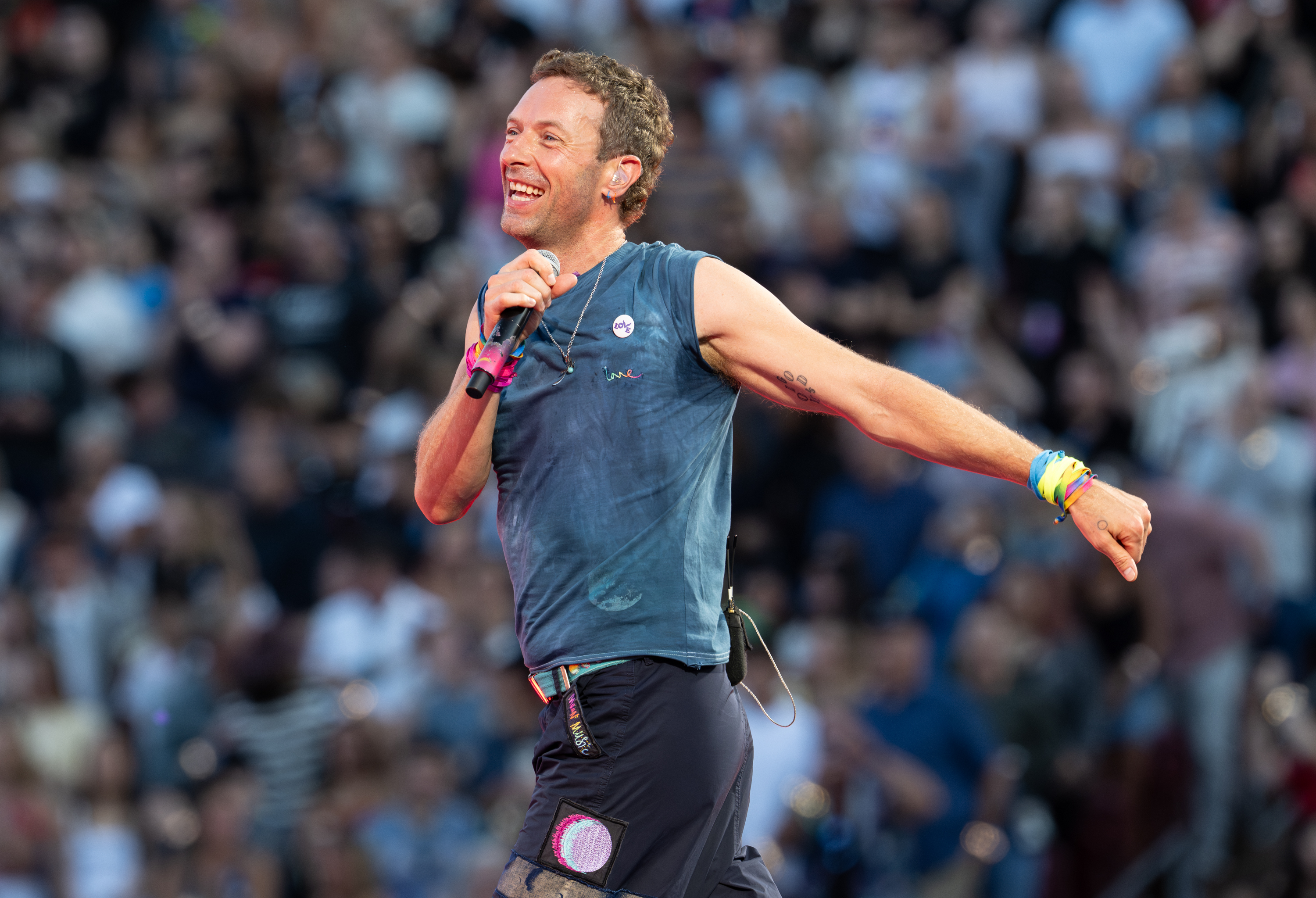 Chris Martin onstage.