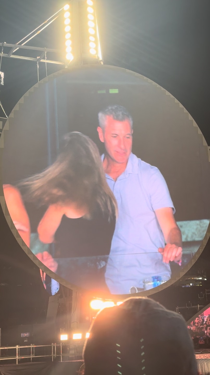 Andy Byron and Kristin Cabot at a Coldplay concert. 