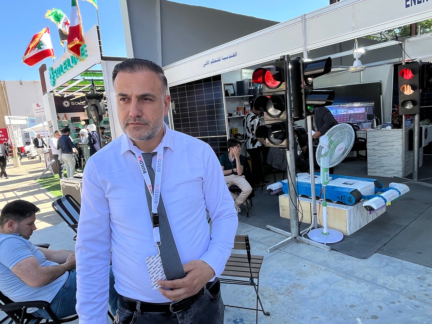 Computer engineer Osama Said, who hopes to use AI to help unclog traffic, in Damascus.