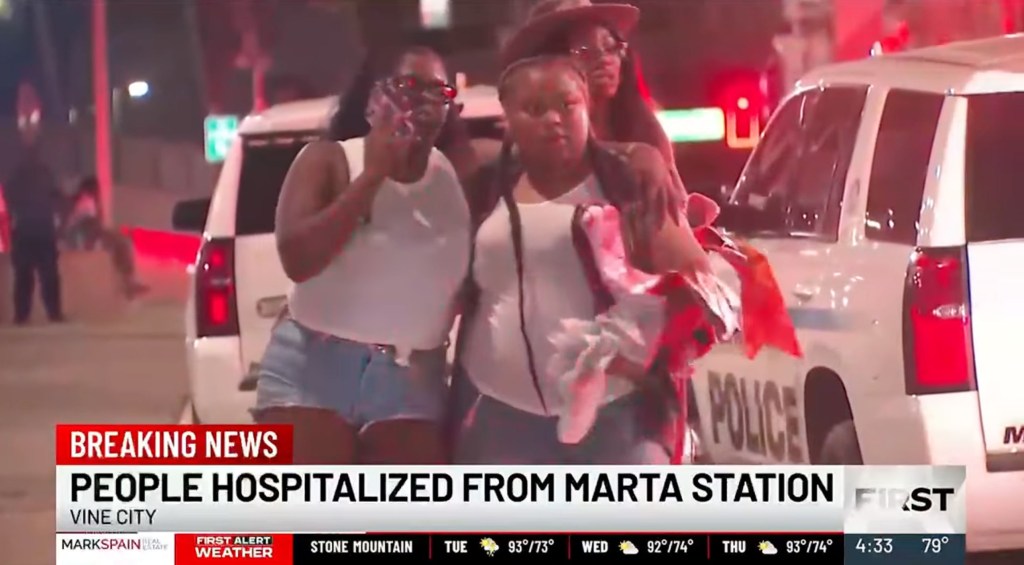 Several people have been injured in an incident at a MARTA station after Beyoncé's final 