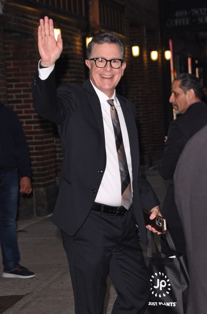 Stephen Colbert in May 2025 in NYC