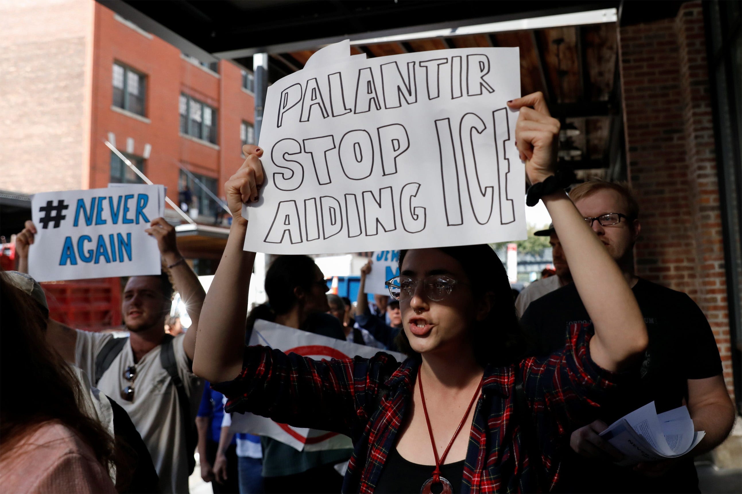 palantir protests