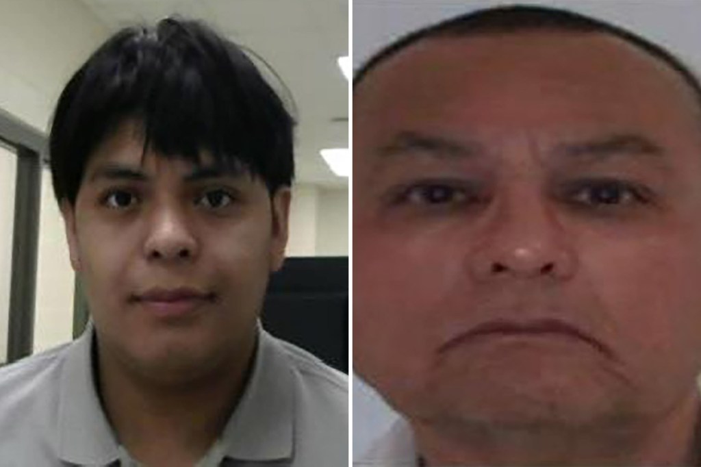 Mugshots of two men.