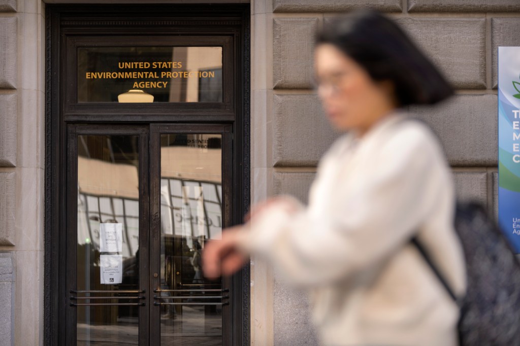 The entrance to the United States Environmental Protection Agency.