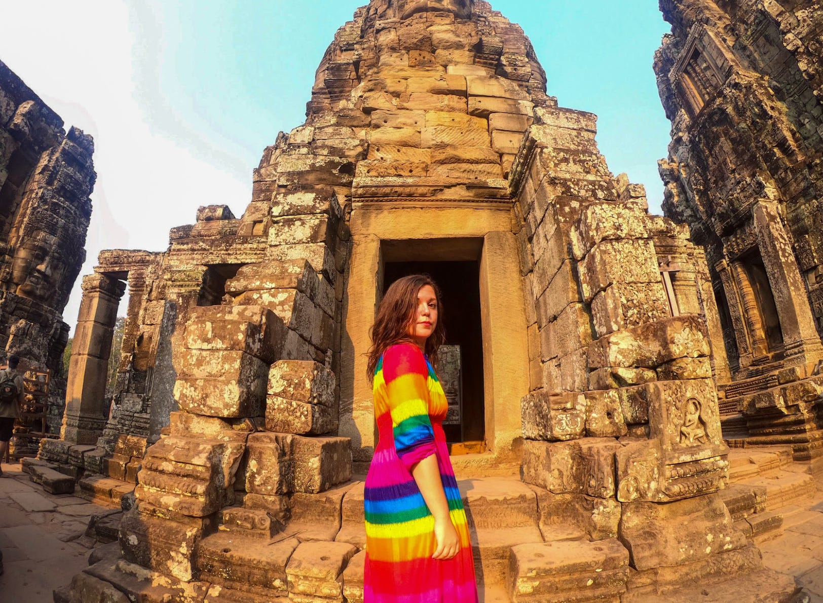 The writer in Cambodia on a solo trip in 2019.