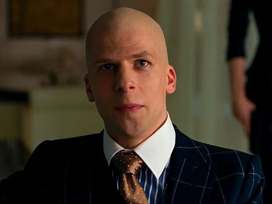 jesse eisenberg as lex luthor in justice league