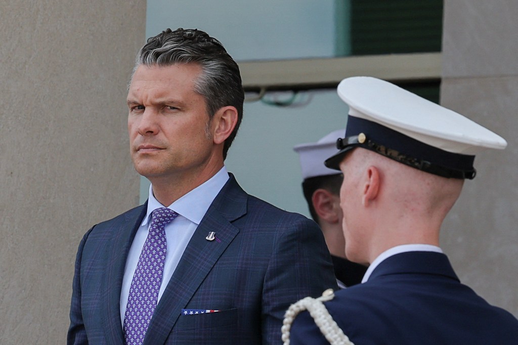 German Defence Minister Boris Pistorius at the Pentagon.