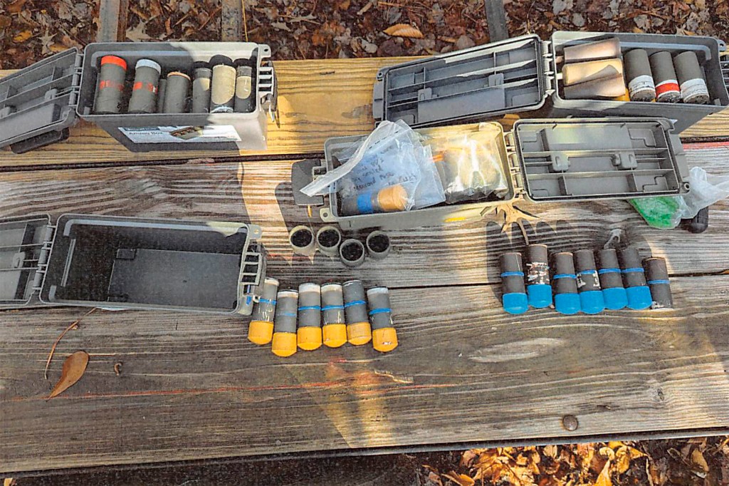 Homemade explosives seized in a Virginia firearms arrest.