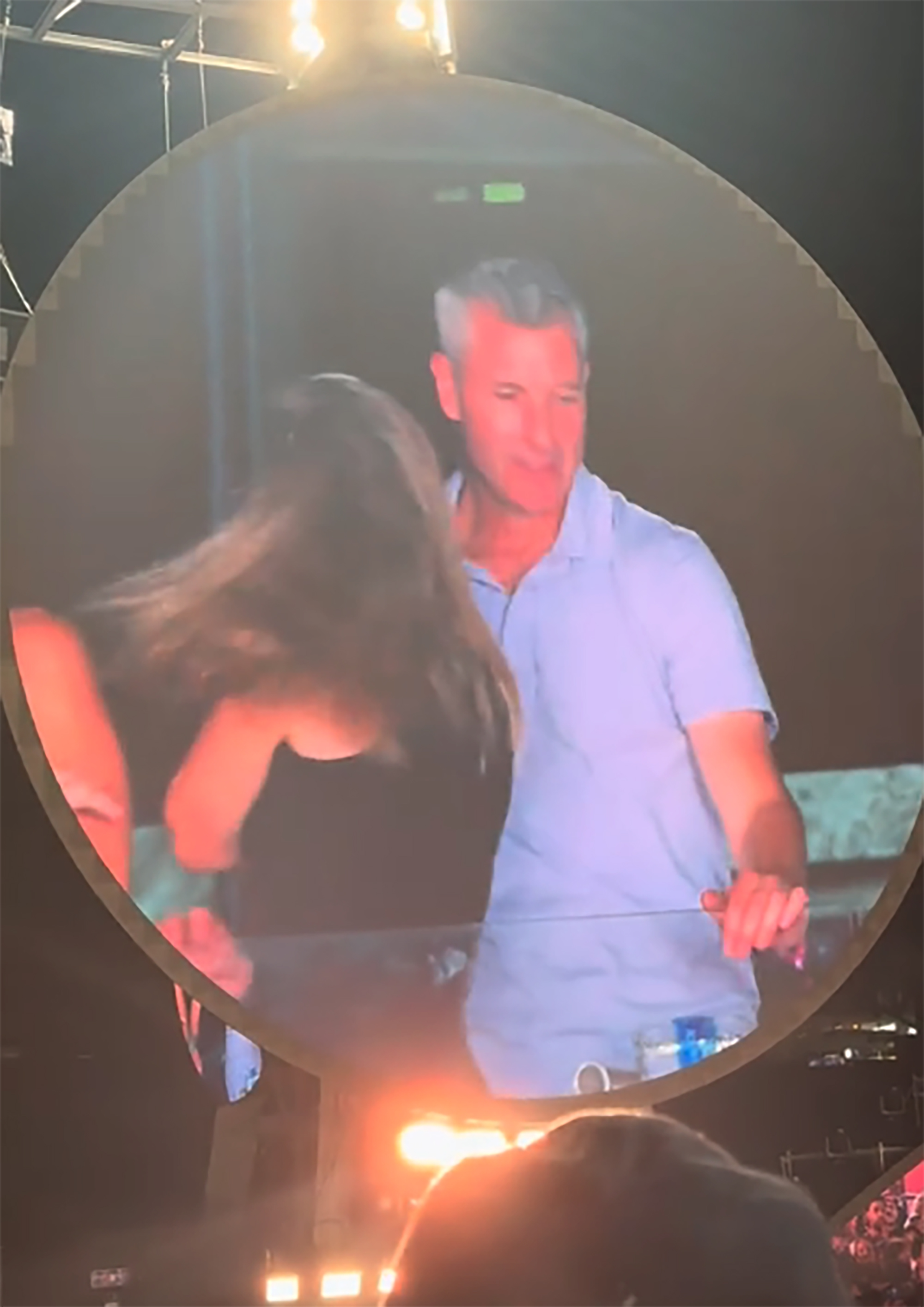 Andy Byron and Kristin Cabot at the Coldplay concert.