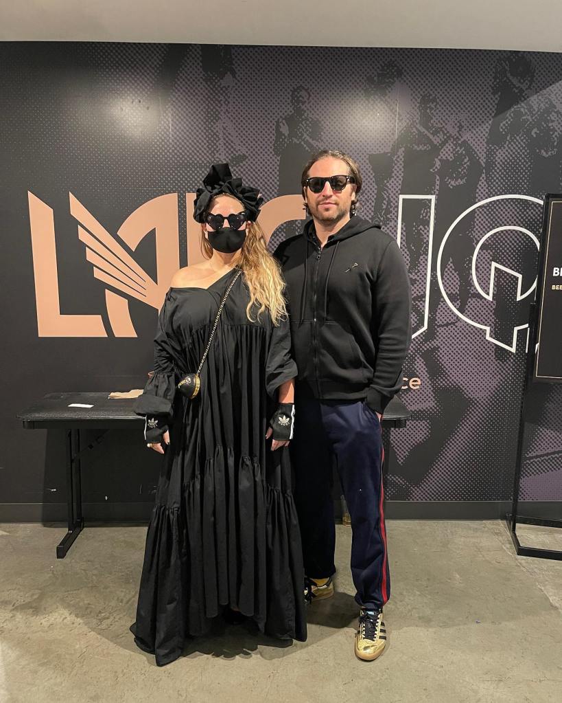 Sia and her ex-husband Dan Bernard pose together.