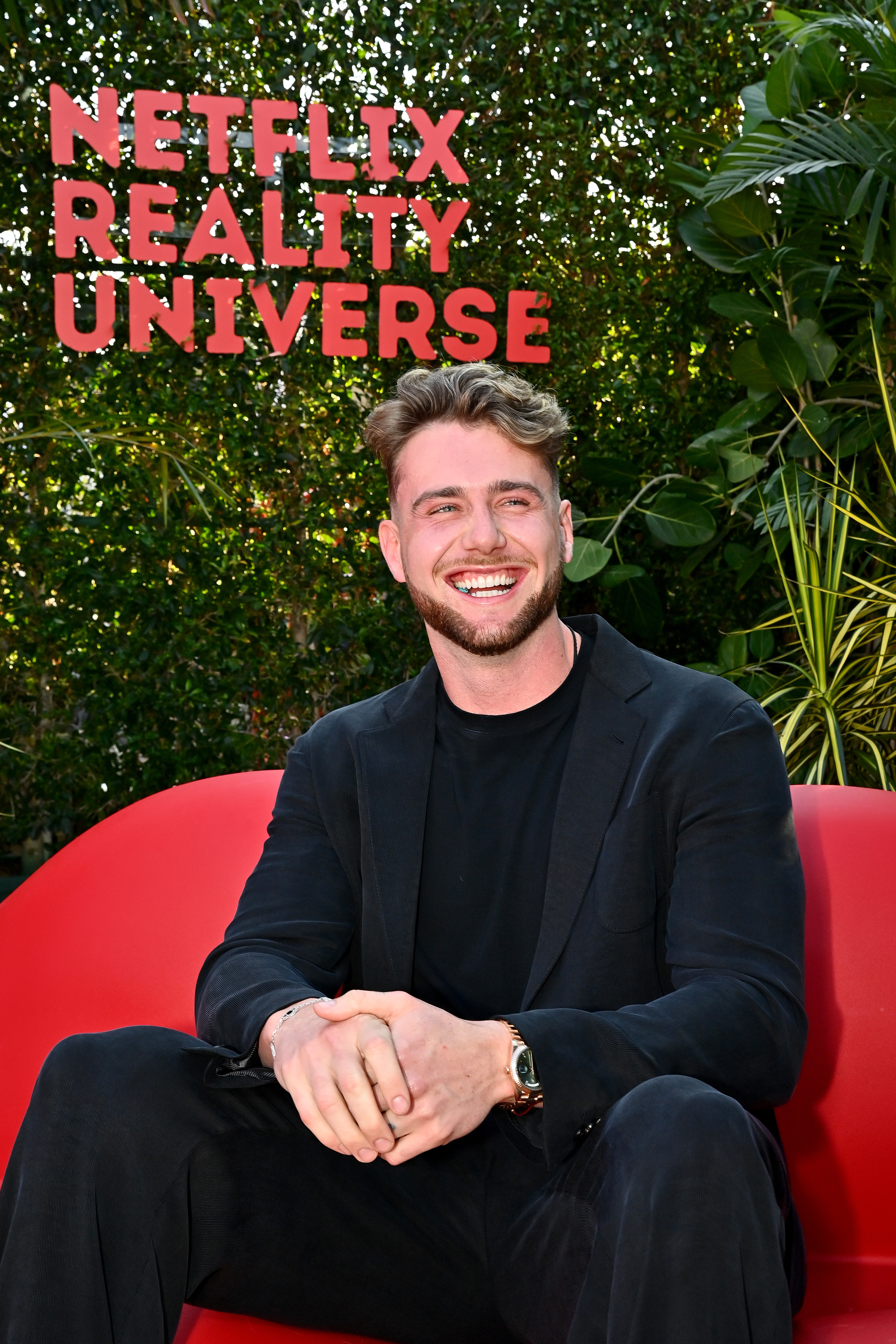Harry Jowsey at a Netflix event in 2025