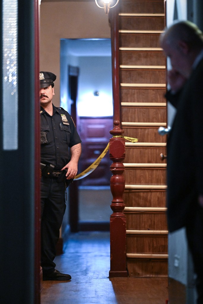 Police officer at a crime scene.