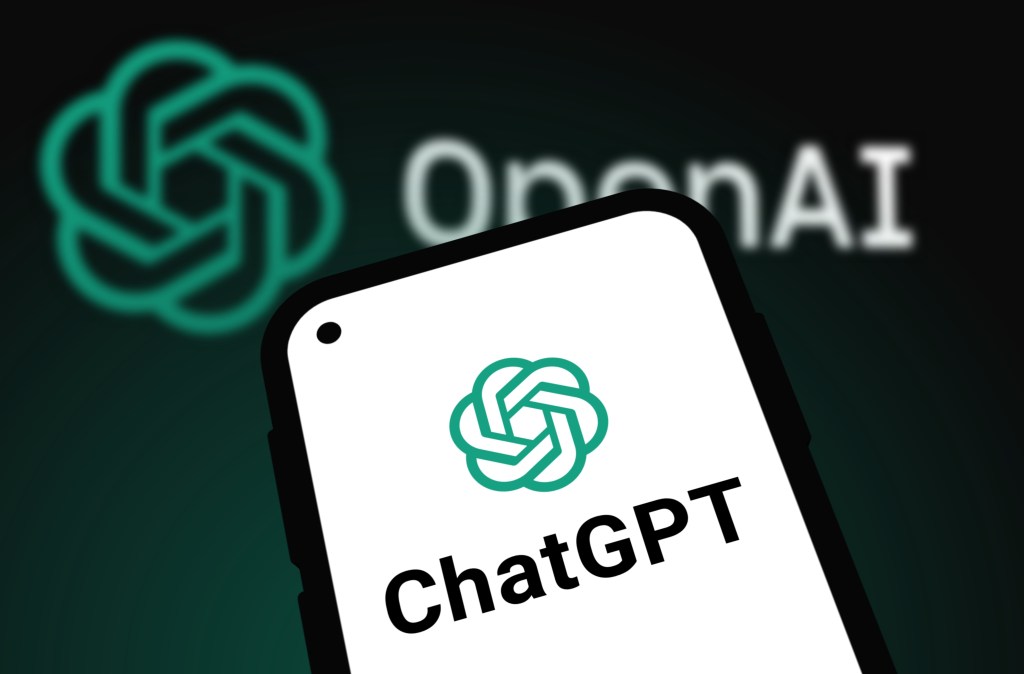 ChatGPT logo on a smartphone screen.