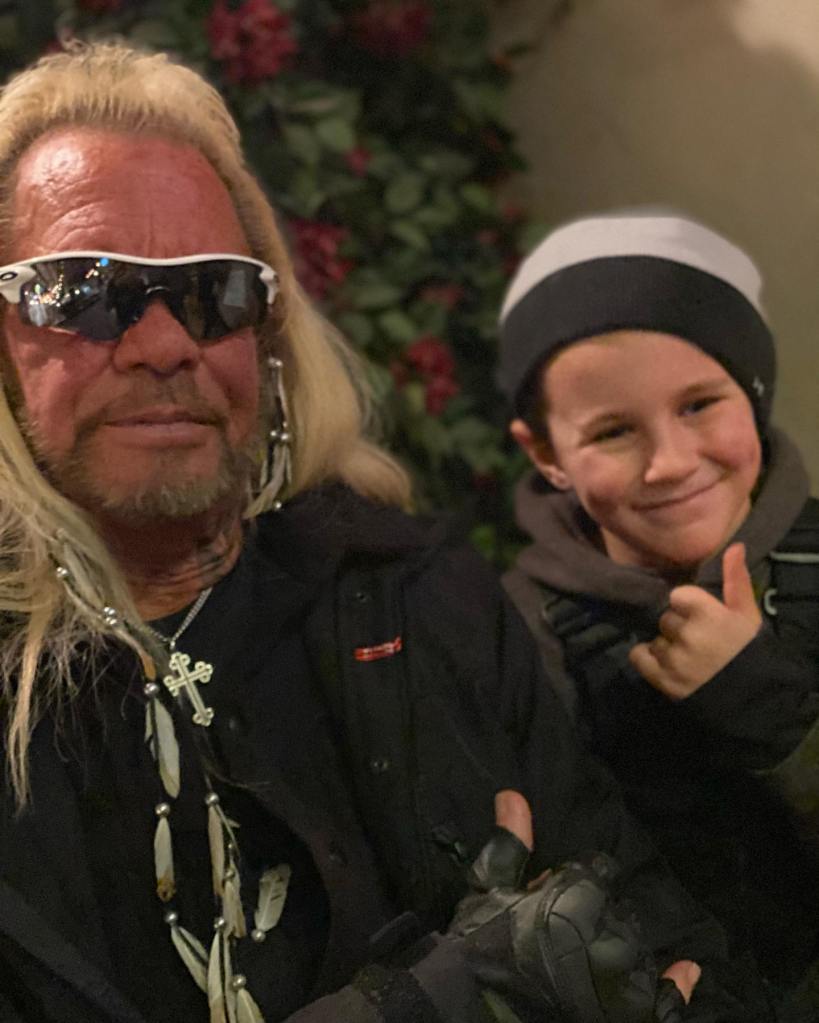 Dog the Bounty Hunter with his stepgrandson, Anthony.