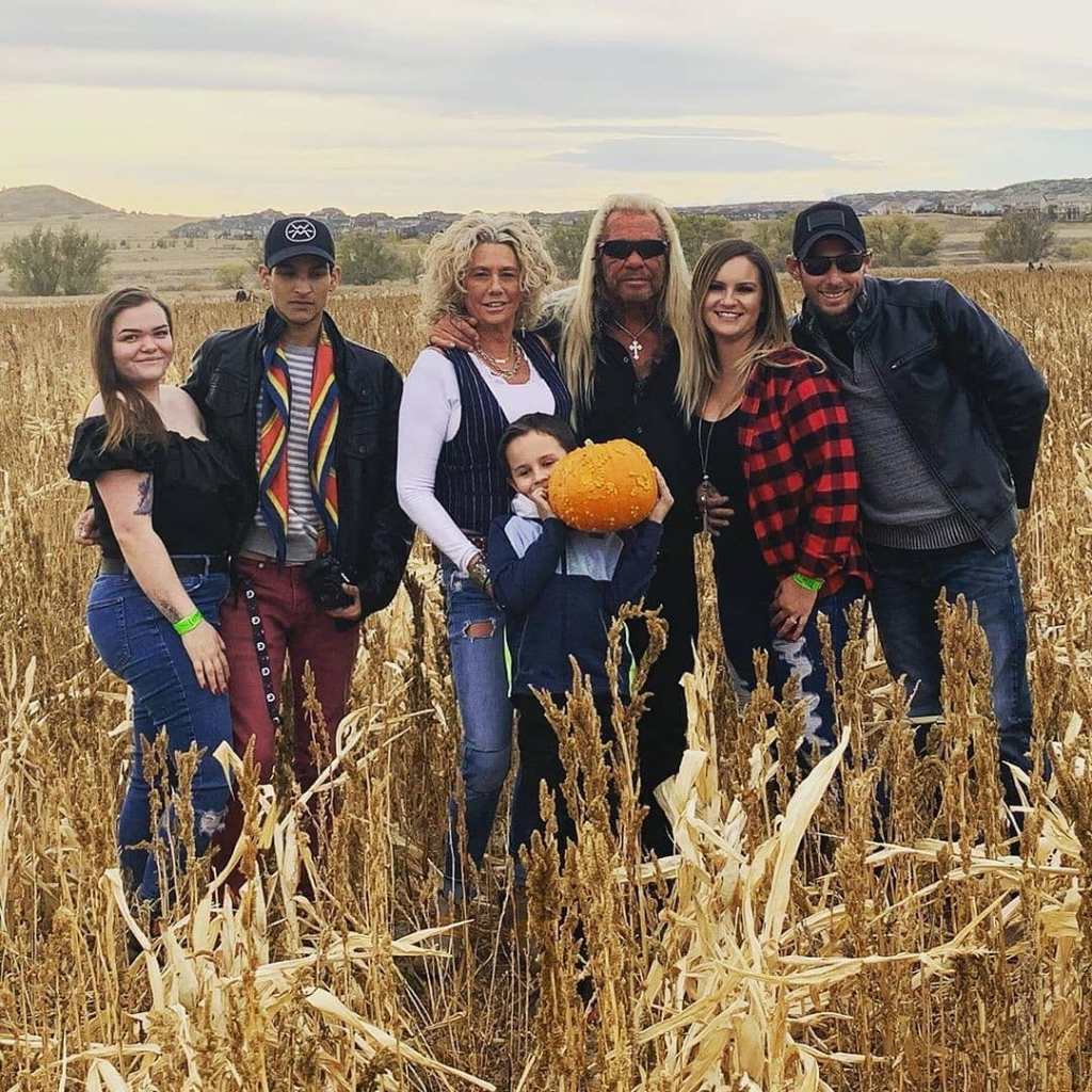Dog the Bounty Hunter with his wife, Francie Frane and their family.