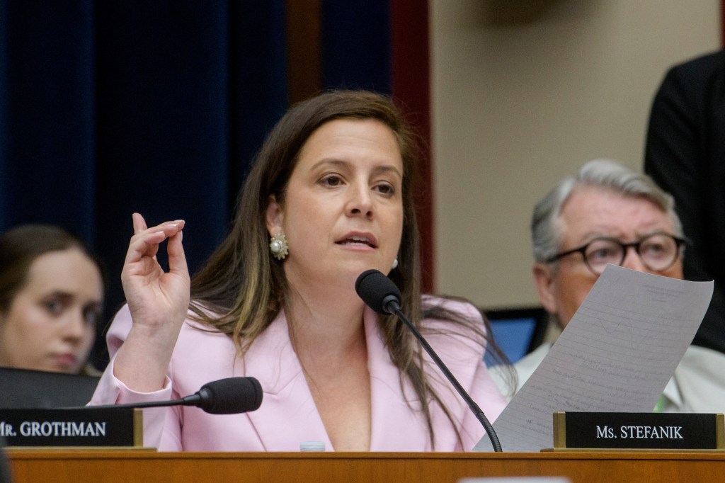 Rep. Elise Stefanik speaking at a House Committee hearing.