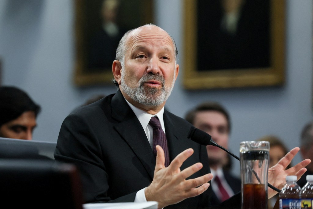 Secretary of Commerce Howard Lutnick testifying before a House Appropriations Committee.