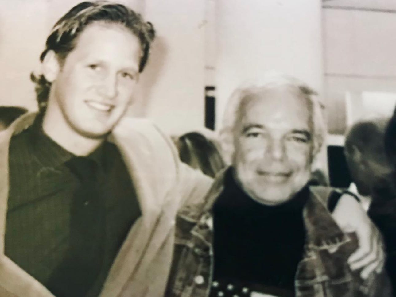 Ward Simmons posing with Ralph Lauren