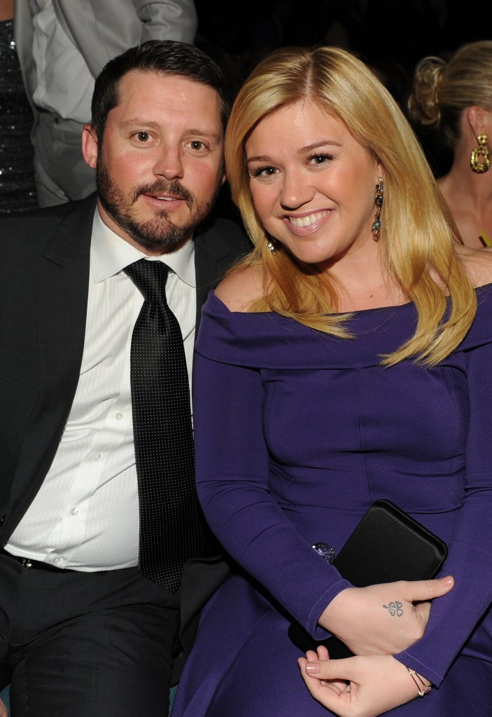 Kelly Clarkson and Brandon Blackstock at April 2013 CMAs