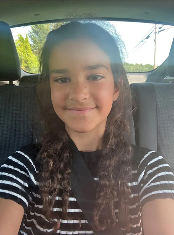 Photo of Melina Galanis Frattolin, a missing 9-year-old girl.